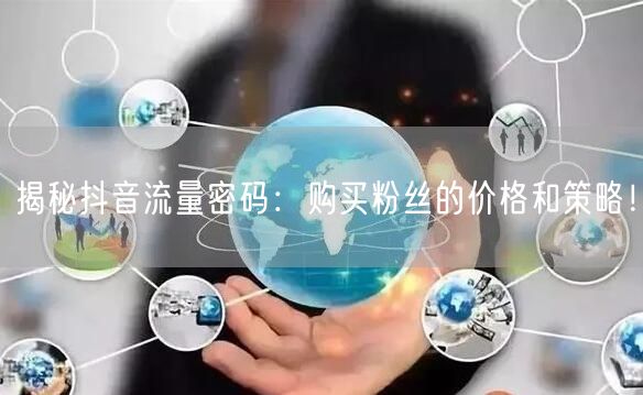 揭秘抖音流量密码：购买粉丝的价格和策略！