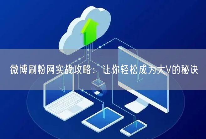 微博刷粉网实战攻略：让你轻松成为大V的秘诀