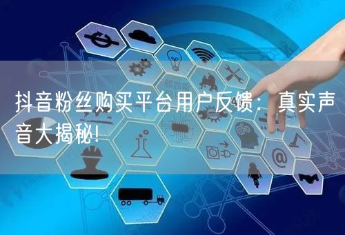 抖音粉丝购买平台用户反馈：真实声音大揭秘!