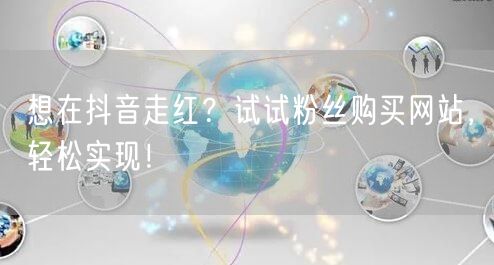 想在抖音走红？试试粉丝购买网站，轻松实现！