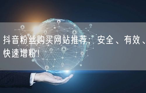 抖音粉丝购买网站推荐：安全、有效、快速增粉！