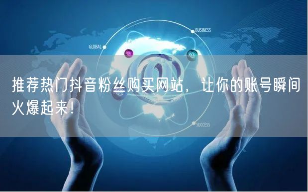 推荐热门抖音粉丝购买网站，让你的账号瞬间火爆起来！