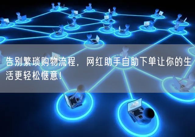 告别繁琐购物流程，网红助手自助下单让你的生活更轻松惬意！